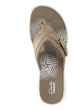 Clarks Breeze Sea Taupe Thong Sandal -Walking On A Cloud 26125507 7