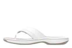 Clarks Breeze Sea White Thong Sandal -Walking On A Cloud 26125508 4
