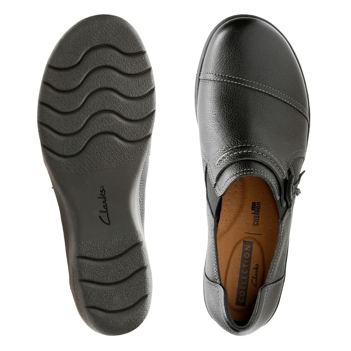 Clarks Cheyn Madi Black Leather Slip-On 8 Clarks Cheyn Madi Black Leather Slip-On - Image 6