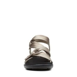Clarks Saylie Moon Pewter Leather Sandal 11 Clarks Saylie Moon Pewter Leather Sandal -Walking On A Cloud 26133691 3