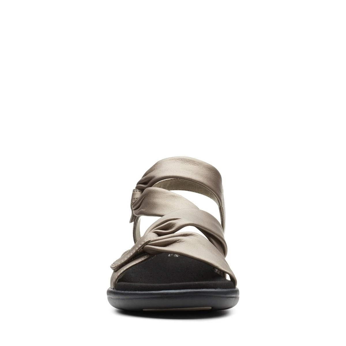 Clarks Saylie Moon Pewter Leather Sandal 6 Clarks Saylie Moon Pewter Leather Sandal - Image 4
