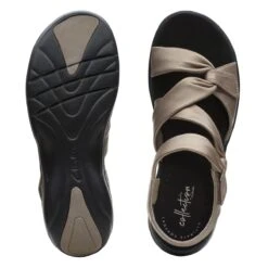 Clarks Saylie Moon Pewter Leather Sandal 13 Clarks Saylie Moon Pewter Leather Sandal -Walking On A Cloud 26133691 7