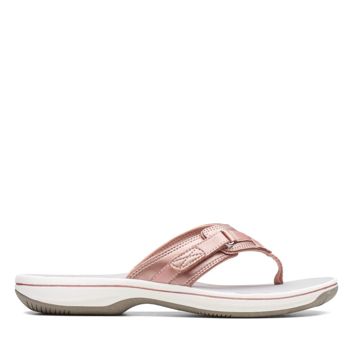 Clarks Breeze Sea Rose Gold Thong Sandal 4 Clarks Breeze Sea Rose Gold Thong Sandal - Image 2