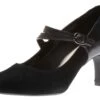 Clarks Dancer Reece Black Suede Mary Jane Pump -Walking On A Cloud CLADANCERR21