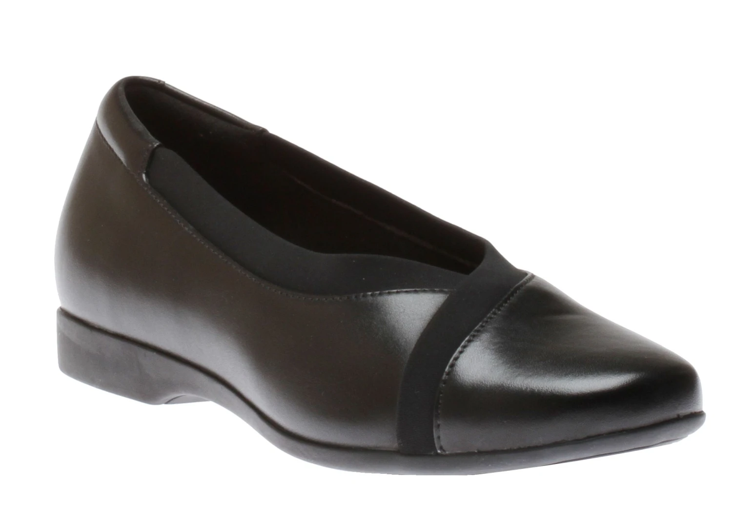 Clarks Un Darcey Ease Black Leather Flat 3 Clarks Un Darcey Ease Black Leather Flat