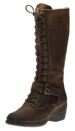 Anisa Brown Tall Lace-Up Boot 11 Anisa Brown Tall Lace-Up Boot -Walking On A Cloud COBANISATL22