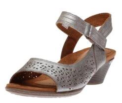 Laurel Metallic Perforated Sandal -Walking On A Cloud COBLAUREL11