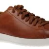 Cole Haan GrandPrø Brown Leather Lace-Up Tennis Sneaker