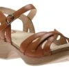 Dansko Season Camel Leather Sandal -Walking On A Cloud DANSEASON06