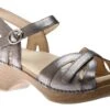Dansko Season Graphite Leather Sandal