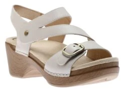 Dansko Shari Ivory Leather Sandal
