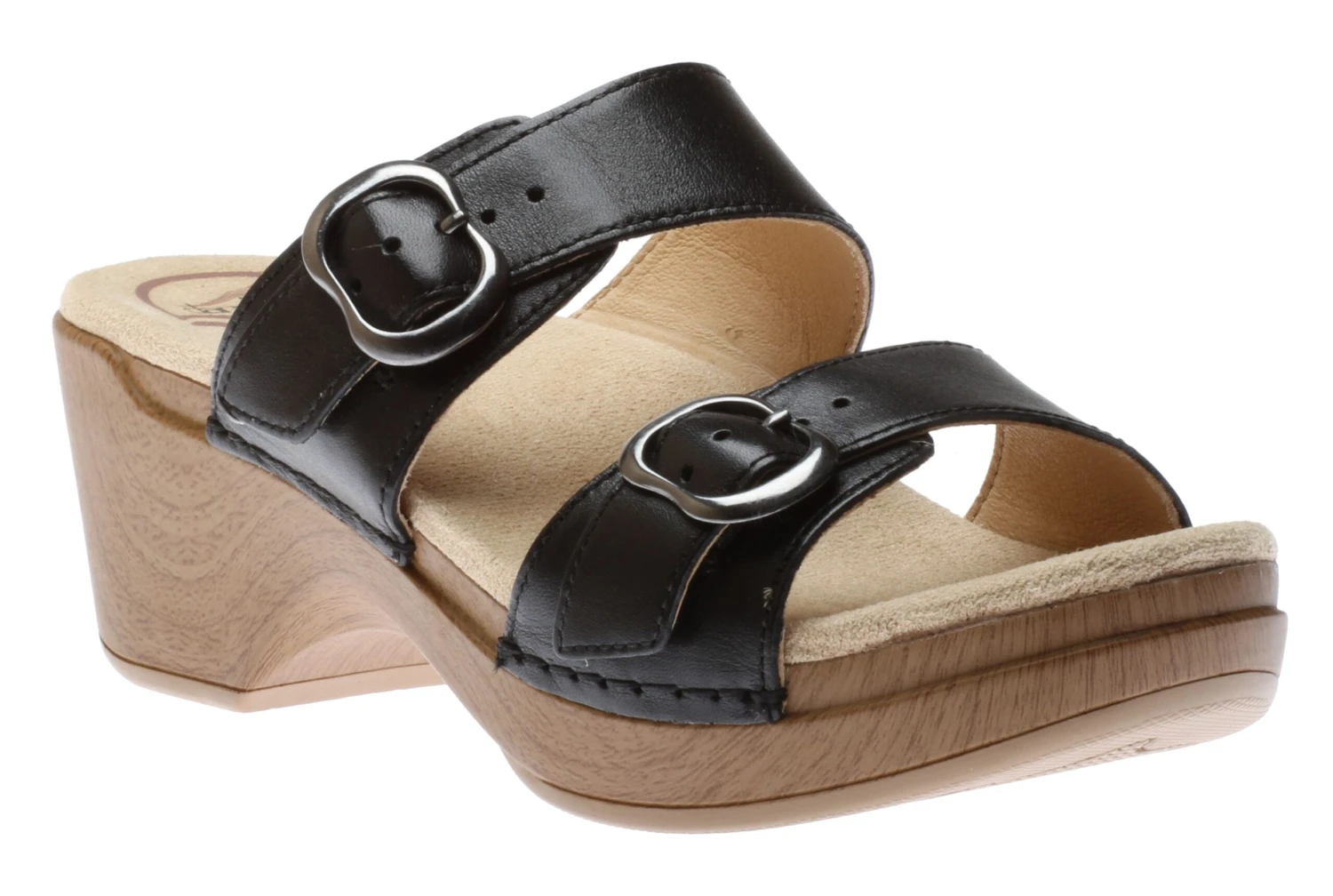 Dansko Sophie Black Leather Slide Sandal 3 Dansko Sophie Black Leather Slide Sandal
