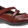 Kara Galilei Bordeaux Perforated Leather Mary Jane Shoe -Walking On A Cloud EARKARAGALI10