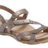 Sand Oahu Metal Alloy Strappy Sandal -Walking On A Cloud EAROAHU11