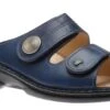 Finn Comfort Sansibar Blue Leather Sandal -Walking On A Cloud FINSANSIBAR3