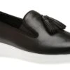 Superskate Black Leather Tassel Loafer 1 Superskate Black Leather Tassel Loafer -Walking On A Cloud FITTASSELS01