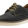 McGuffey Plain Toe Navy Leather Derby Sneaker -Walking On A Cloud JOHMCGUFFEYP03
