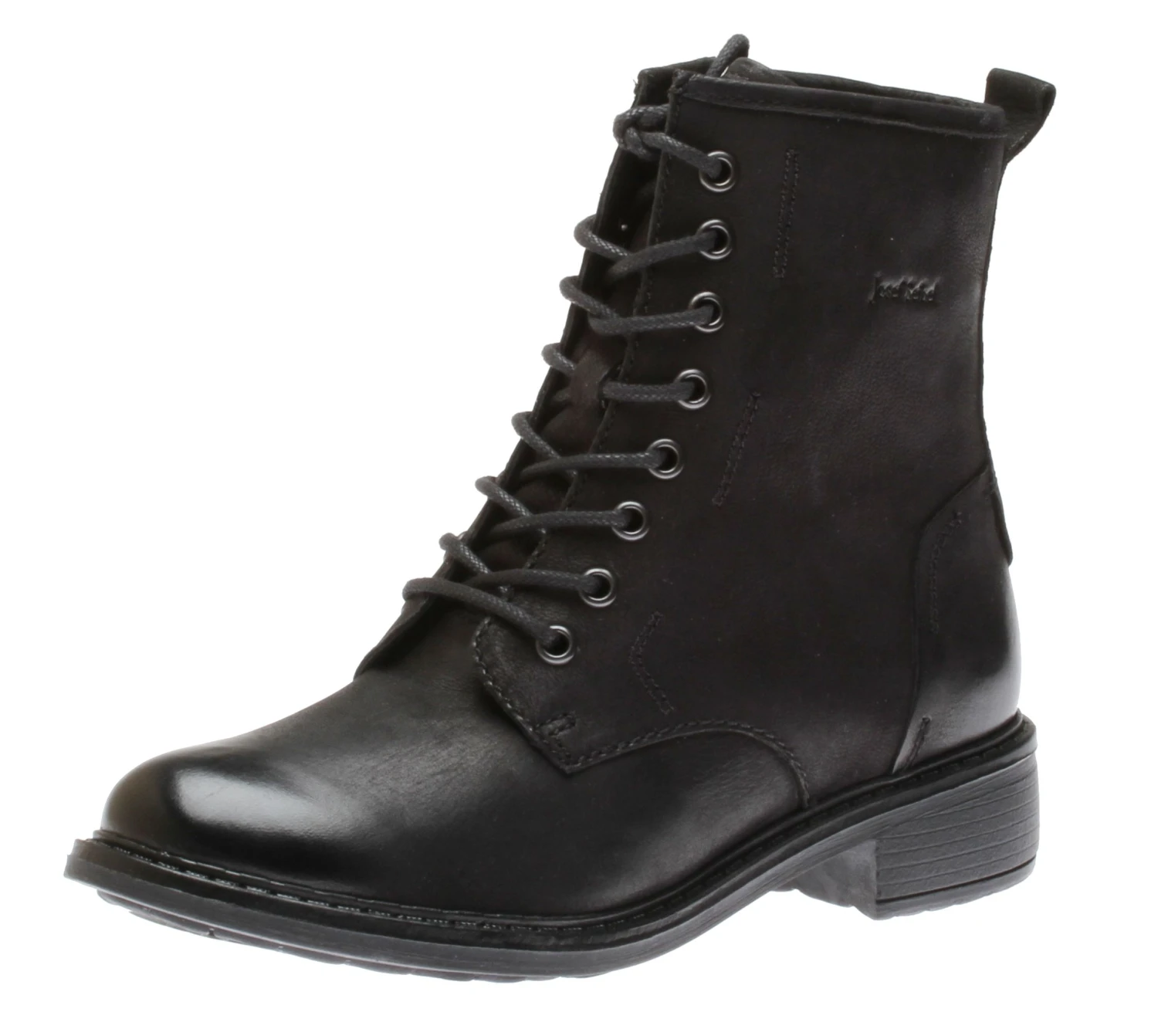 Josef Seibel Selena 06 Black Leather Lace-Up Ankle Boot 3 Josef Seibel Selena 06 Black Leather Lace-Up Ankle Boot