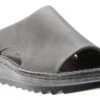 Ardisia Grey Leather Slide Sandal -Walking On A Cloud NAOARDISIAB98