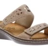 Cornet Beige Leather Slide Sandal 2 Cornet Beige Leather Slide Sandal -Walking On A Cloud NAOCORNETWA7