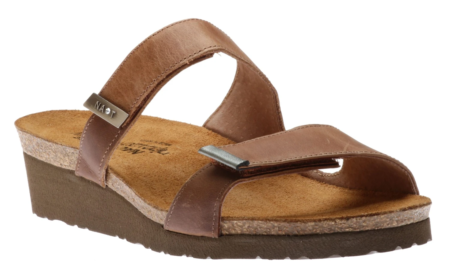 Jacey Brown Wide Width Slide Sandal 3 Jacey Brown Wide Width Slide Sandal
