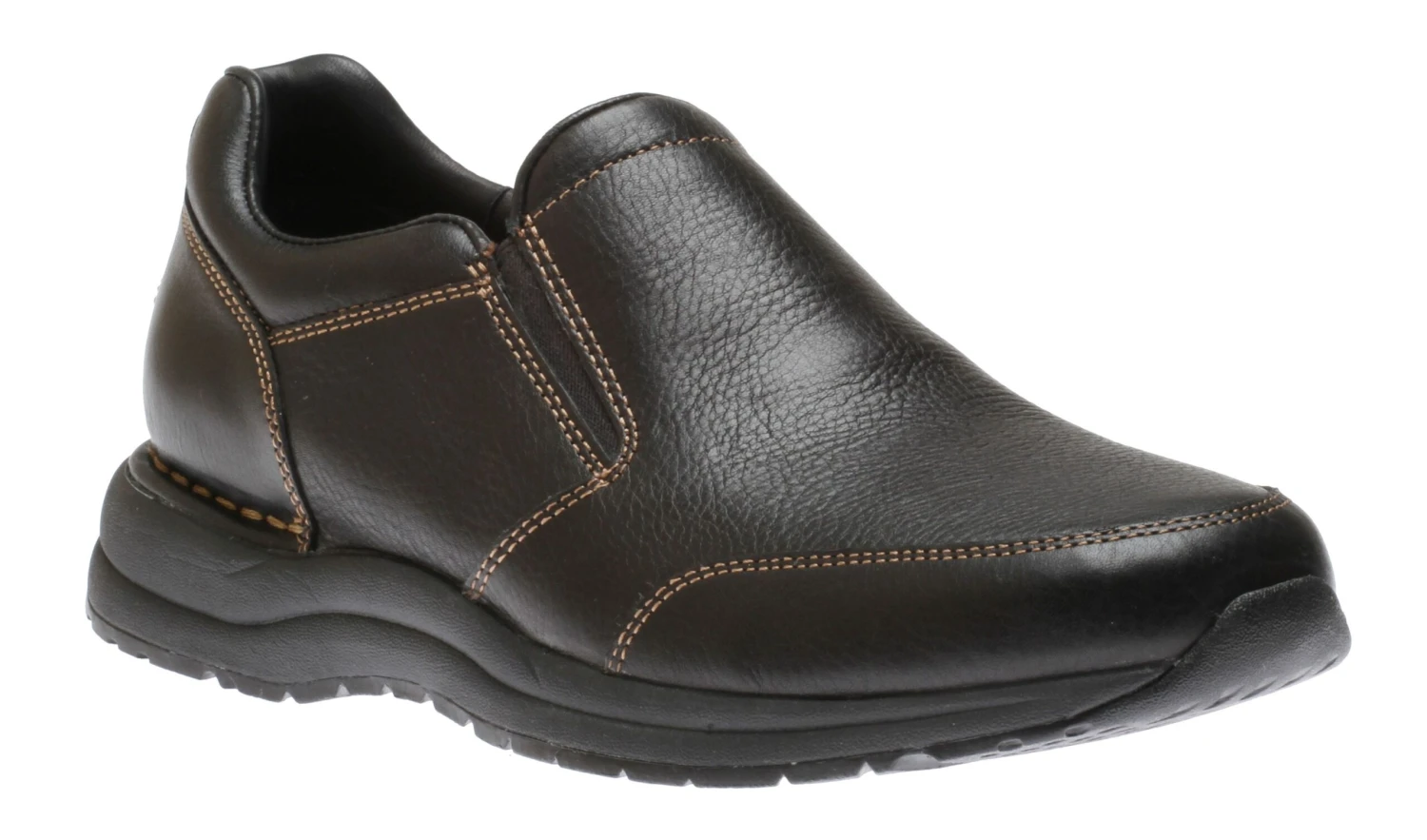 Rockport Edge Hill 2 Black Leather Double Gore Slip-On Casual Dress Shoe 3 Rockport Edge Hill 2 Black Leather Double Gore Slip-On Casual Dress Shoe