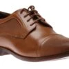 Rockport Saxxen Cognac Brown Leather Wingtip Oxford Dress Shoe -Walking On A Cloud ROCSAXXEN06
