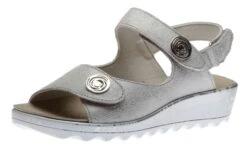 Gina 10 White Leather Slingback Wedge Sandal