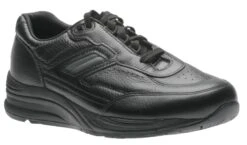 Journey Black Leather Lace-Up Walking Shoe