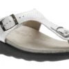Sanibel White Snake Thong Sandal -Walking On A Cloud SASSANIBEL09