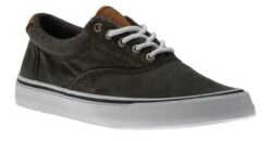 Sperry Striper II CVO Black Canvas Lace-Up Sneaker -Walking On A Cloud SPESTRIPERIIC01 1