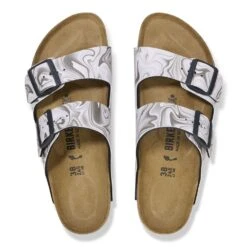 Birkenstock Arizona Marble Black -Walking On A Cloud birarizona20b