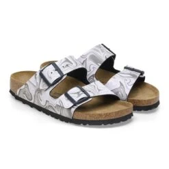 Birkenstock Arizona Marble Black -Walking On A Cloud birarizona20c