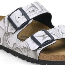Birkenstock Arizona Marble Black -Walking On A Cloud birarizona20e