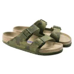 Birkenstock Arizona S Camo Green -Walking On A Cloud birarizonas15c