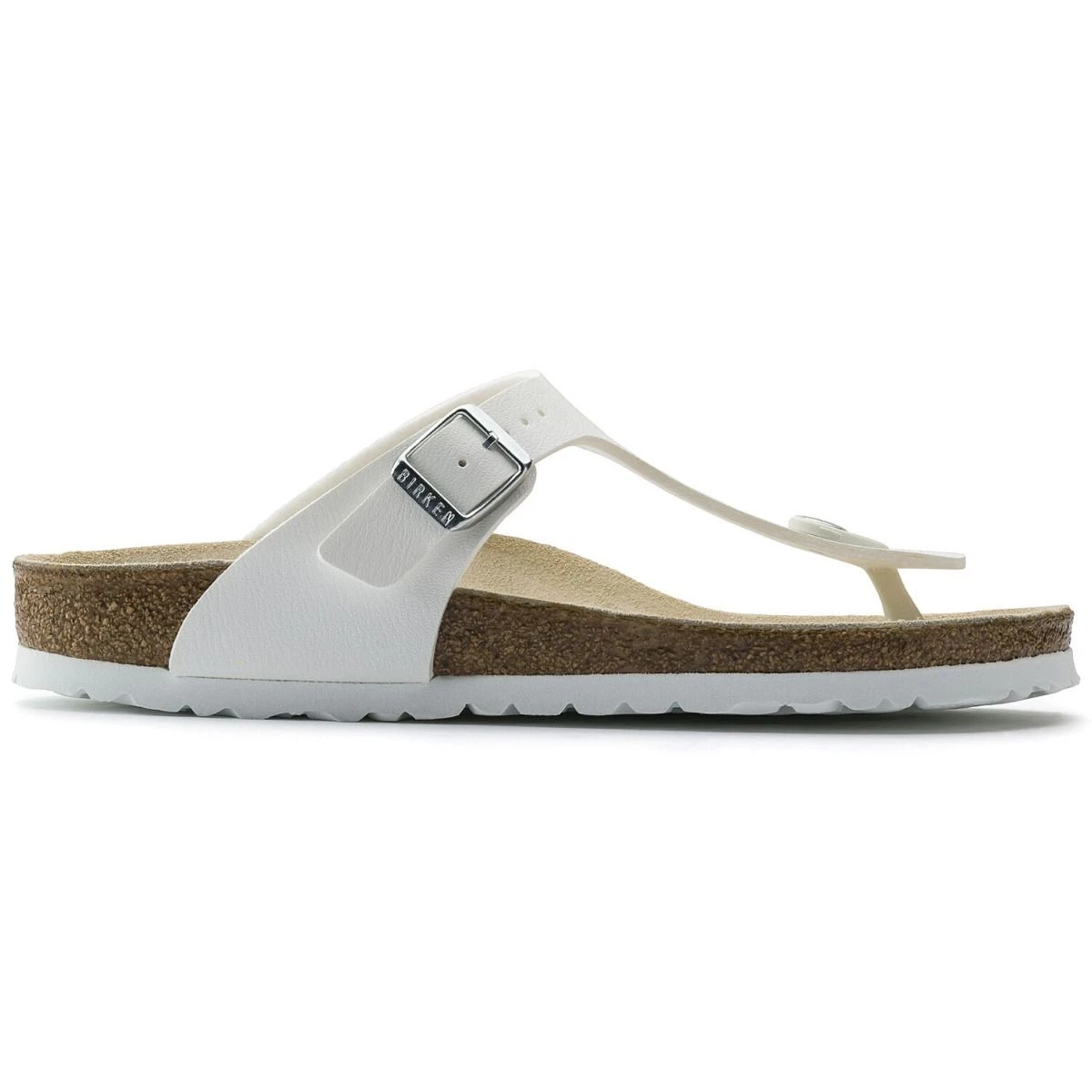 Birkenstock Gizeh Birko-Flor White Thong Sandal 4 Birkenstock Gizeh Birko-Flor White Thong Sandal - Image 2