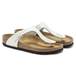Birkenstock Gizeh White Patent 8 Birkenstock Gizeh White Patent -Walking On A Cloud birgizeh39c