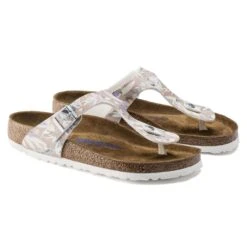Birkenstock Gizeh Birko-Flor Floral Rose Thong Sandal -Walking On A Cloud birgizehsfb13c