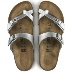 Birkenstock Mayari Birko-Flor Silver Sandal -Walking On A Cloud birmayari12b