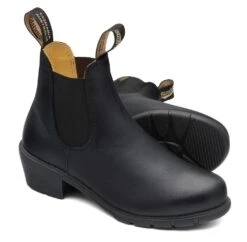 Blundstone 1671 - Women's Series Heel Black Leather Boot 9 Blundstone 1671 - Women's Series Heel Black Leather Boot -Walking On A Cloud blu167101b