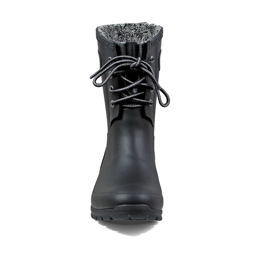 BOGS Amanda Plush Lace-Up Black Women's Insulated Rain Boot 5 BOGS Amanda Plush Lace-Up Black Women's Insulated Rain Boot - Image 3