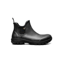 BOGS Sauvie Black Slip-On Waterproof Chelsea Boot -Walking On A Cloud bogsauviesob01a