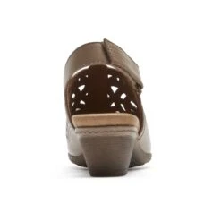 Abbott High Vamp Khaki Slingback Sandal -Walking On A Cloud cbd37kh ls