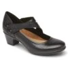 Kailyn Asymmetrical Black Leather Mary Jane -Walking On A Cloud ch6192 kailyn asym mj black 192743905435 a