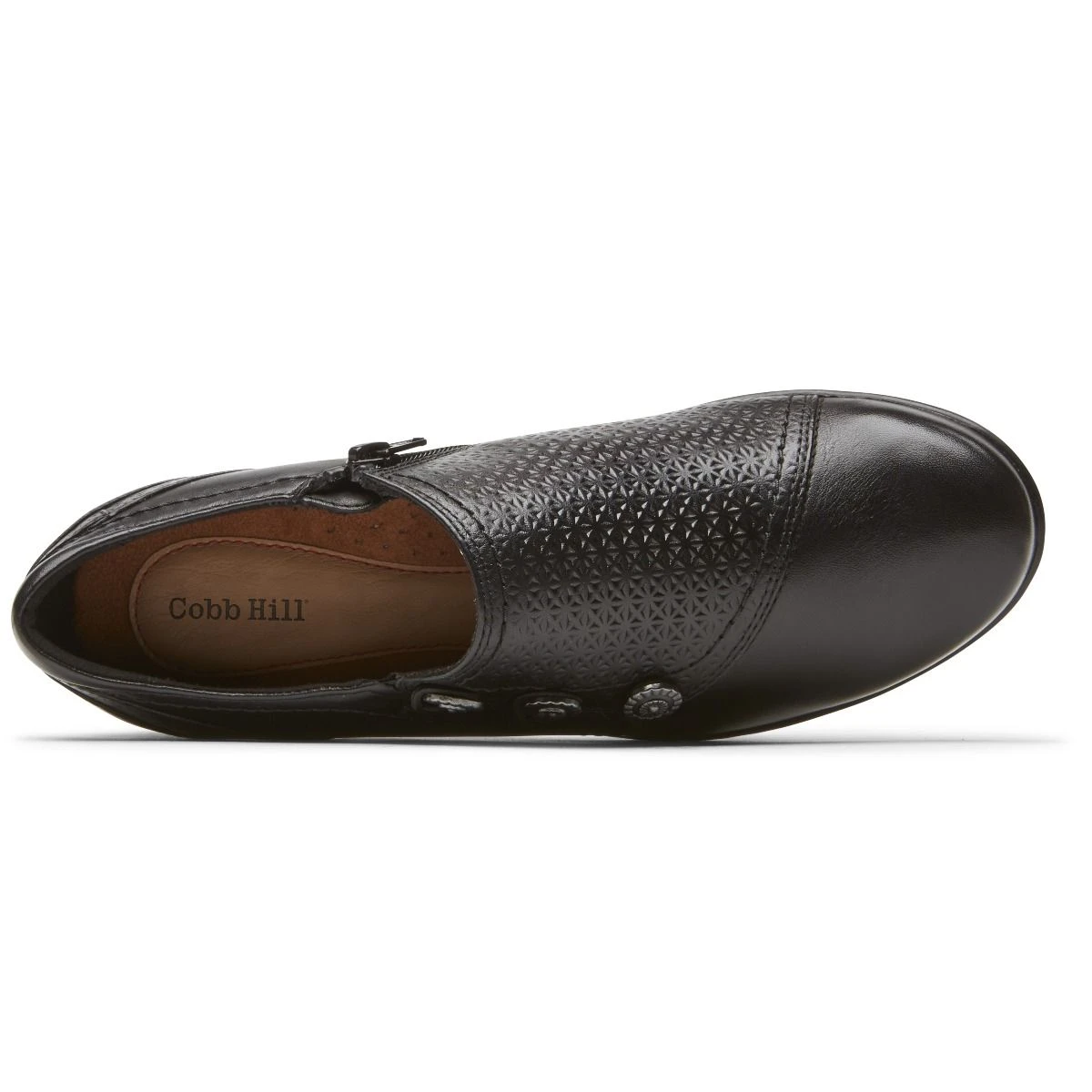 Kailyn Black High Vamp Low Heel Pump 7 Kailyn Black High Vamp Low Heel Pump - Image 5