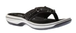 Clarks Breeze Sea Black Thong Sandal -Walking On A Cloud clabreezes01 1