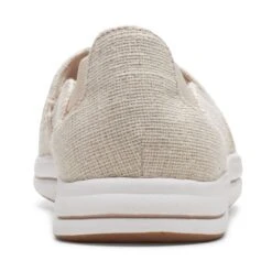 Clarks Breeze Step Beige Canvas Slip-On Sneaker -Walking On A Cloud clabreezestep08c