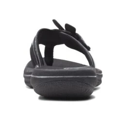 Clarks Brinkley Flora Black Patent Thong Sandal -Walking On A Cloud clabrinkleyf31c