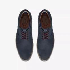Clarks Malwood Lace Navy -Walking On A Cloud clamalwoodl03c