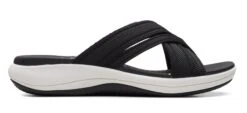 Clarks Mira Isle Black Slide Sport Sandal -Walking On A Cloud clamirai01b